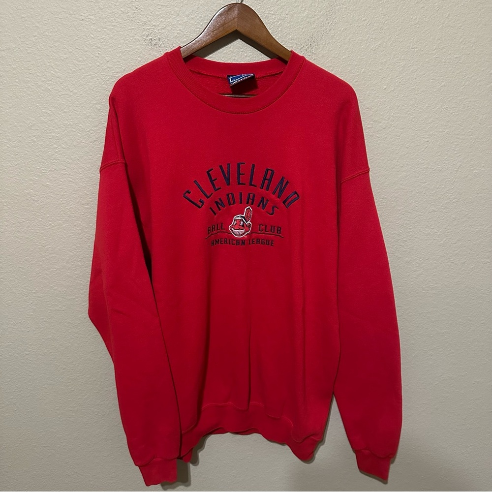 Vintage 90s Cleveland Indians Crable Sportswear Sweatshirt